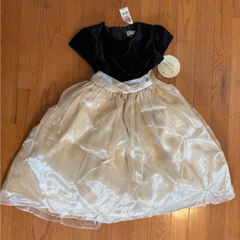 Oris Elegant Black Dress with Zipper Accent